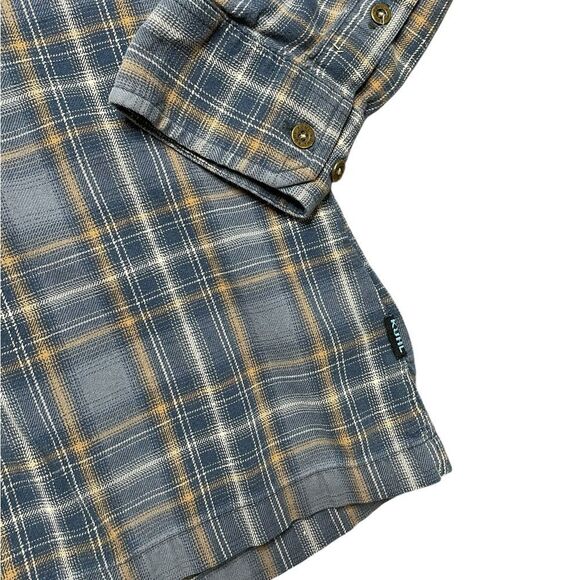 KUHL Dillingr Long Sleeve Flannel Blue Size Medium - Picture 6 of 8